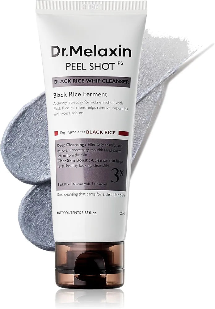 DR.MELAXIN PEEL SHOT BLACK RICE WHIP CLEANSER 100 ML