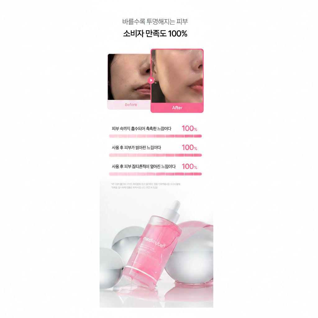MEDICUBE ULTRA LIGHT PDRN PINK PEPTIDE SERUM 30ML