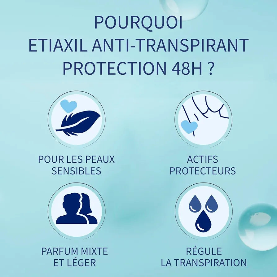 ETIAXIL ANTI-TRANSPIRANT PROTECTION 48H PEAUX SENSIBLES 50ML
