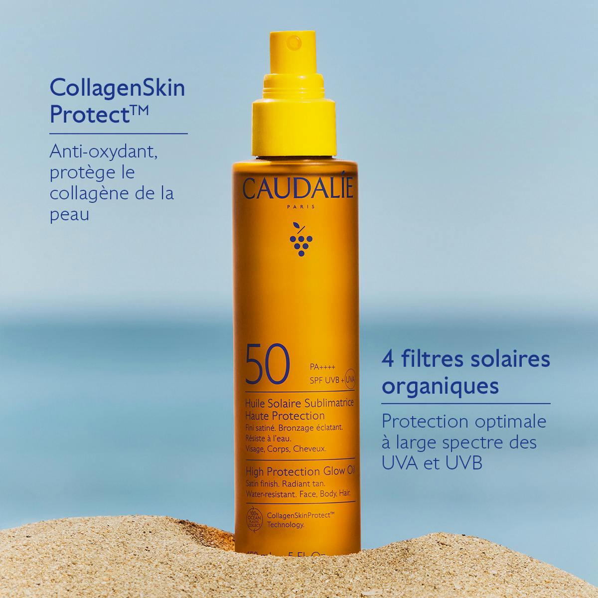 CAUDALIE HUILE SOLAIRE SUBLIMATRICE HAUTE PROTECTION SPF50 150ML