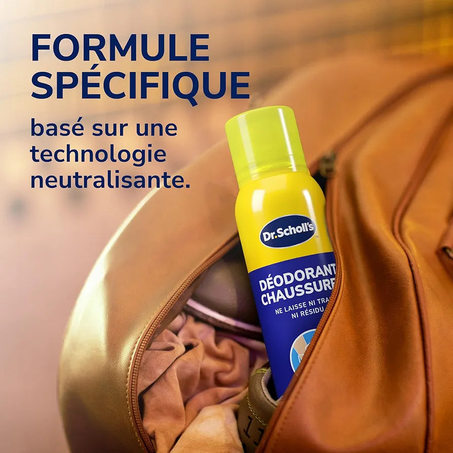DR.SCHOLL'S DÉODORANT CHAUSSURES PROTECTION ANTI-ODEUR 48H 150 ML