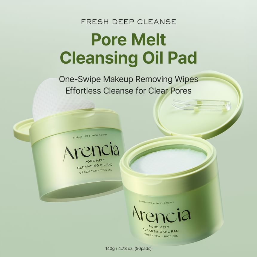 ARENCIA CLEANSING OIL PADS 50 PADS 140G