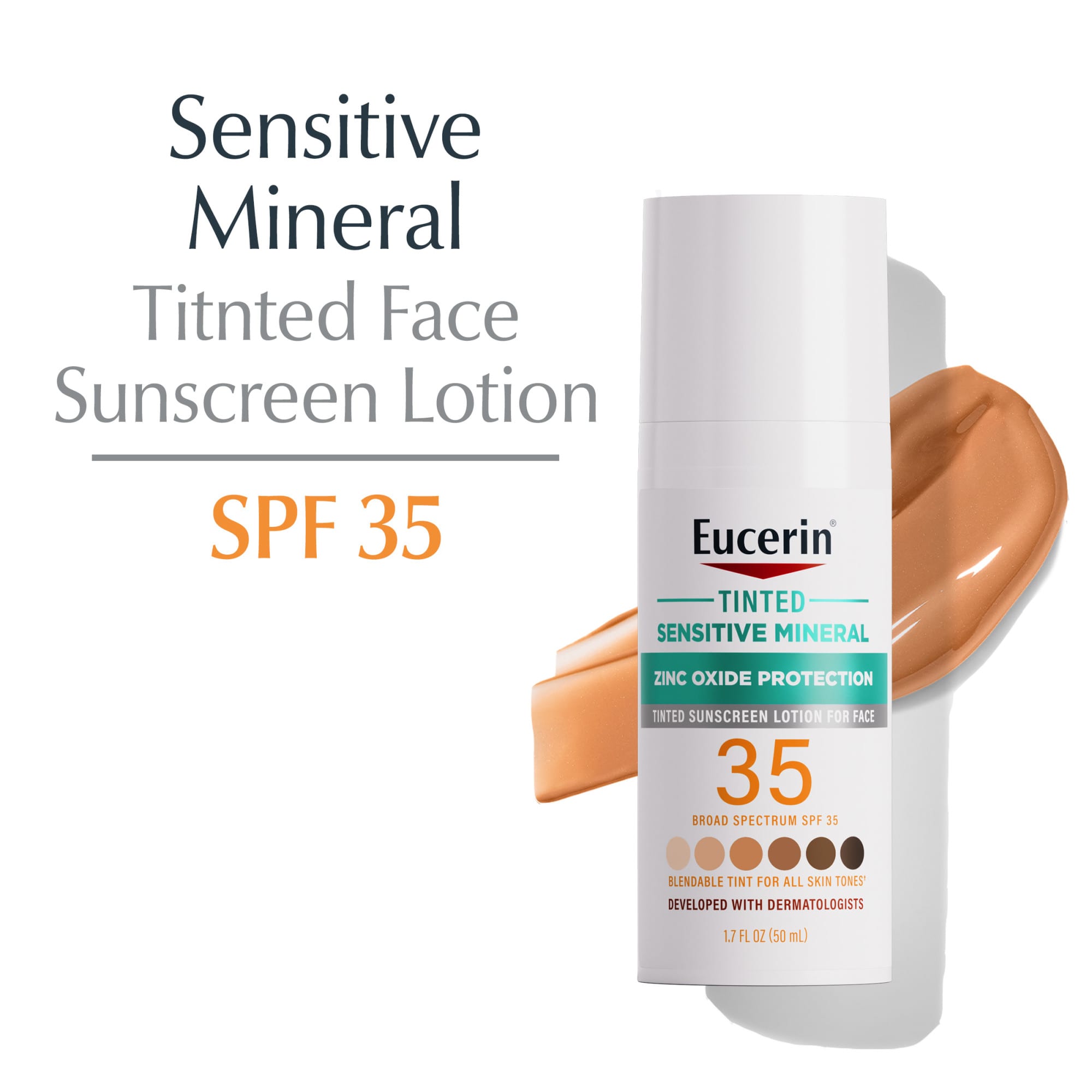 EUCERIN SENSITIVE SKIN TINTED LOTION SPF 35 50ML