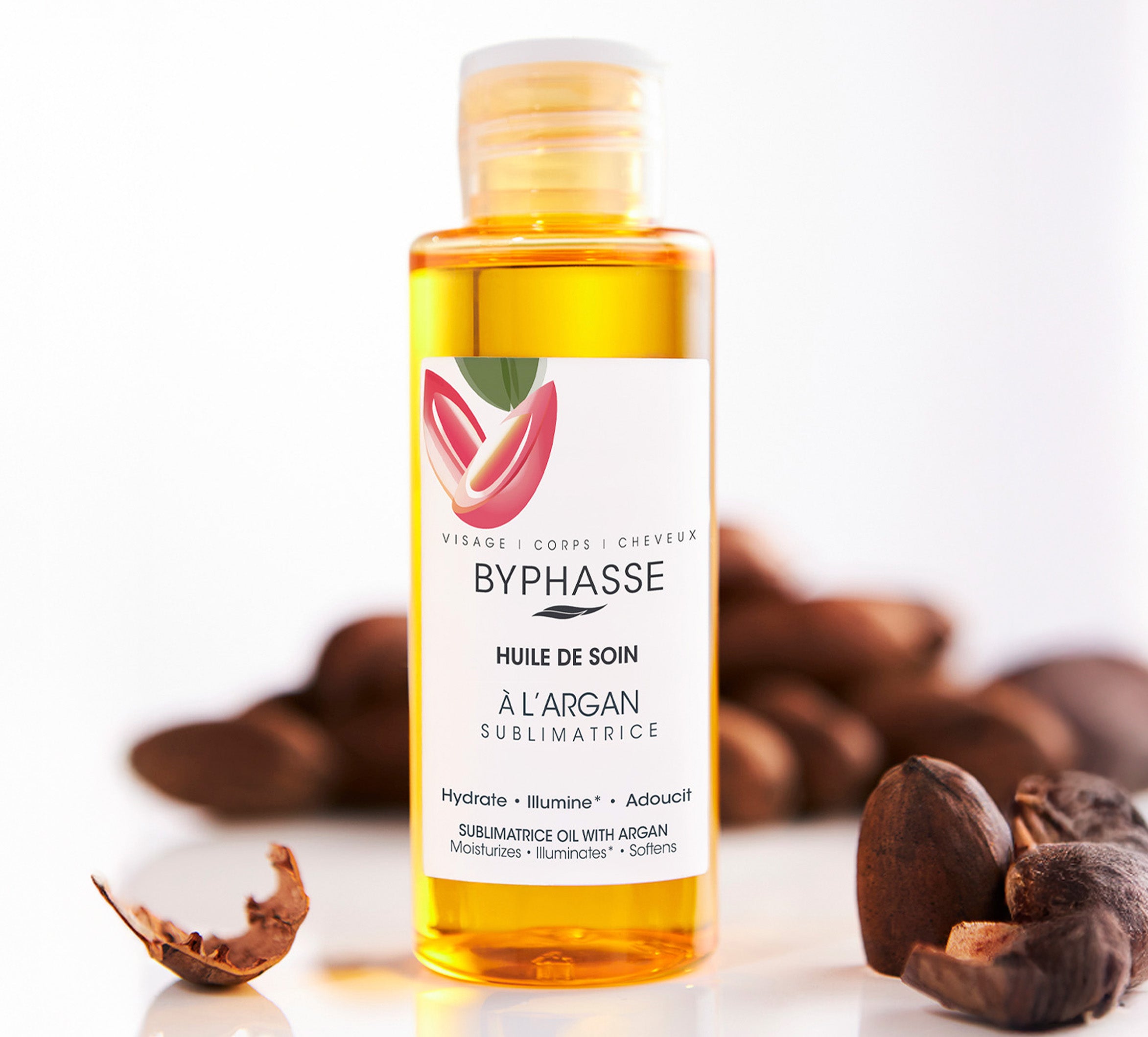 BYPHASSE HUILE DE SOINÀ L'ARGAN ( HYDDATE , ILLUMINE , ADOUCIT ) 100 ML