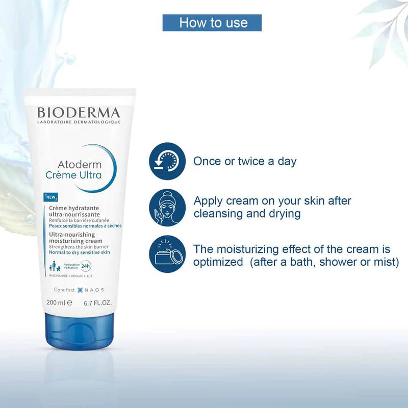 BIODERMA ATODERM CRÈME ULTRA SOIN HYDRATANT ULTRA-NOURRISSANT 200ML