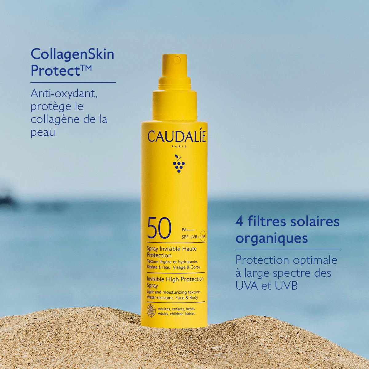 CAUDALIE SPRAY INVISIBLE HAUTE PROTECTION SPF50 150ML