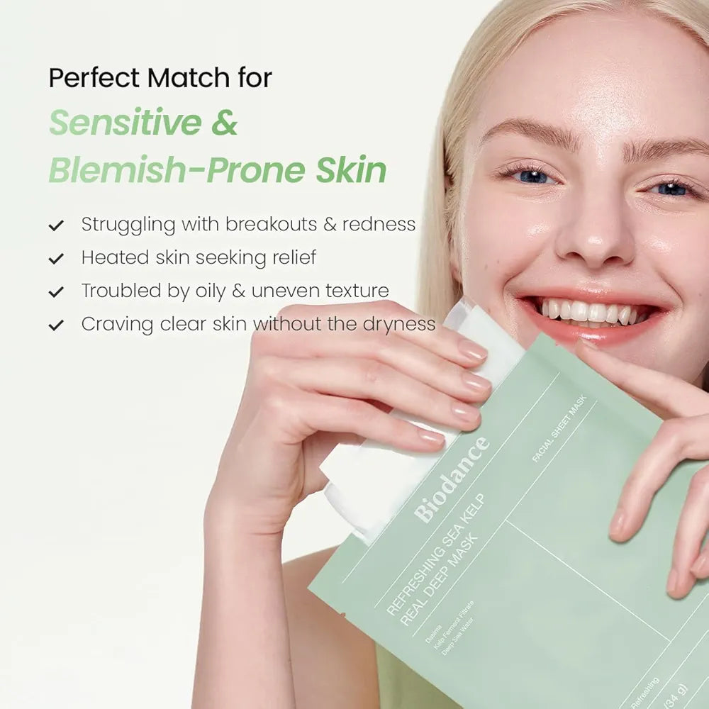 BIODANCE REFRESHING SEA KELP REAL DEEP MASK 34G