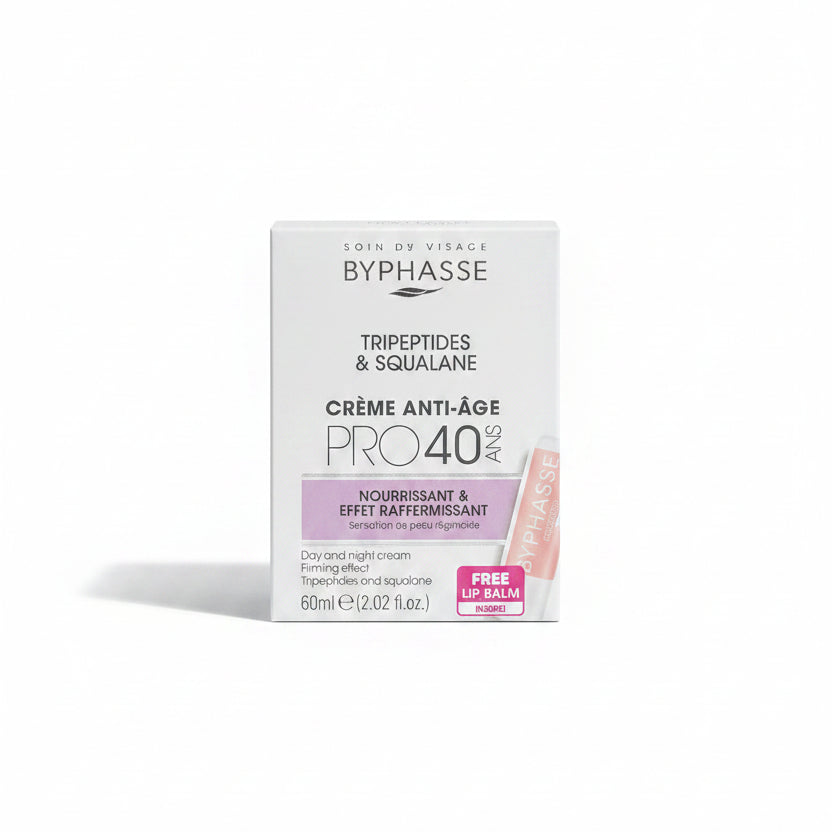BYPHASSE TRIPEPTIDES & SQUALANE CRÈM ANTI-ÂGE PRO 40 ANS 60ML