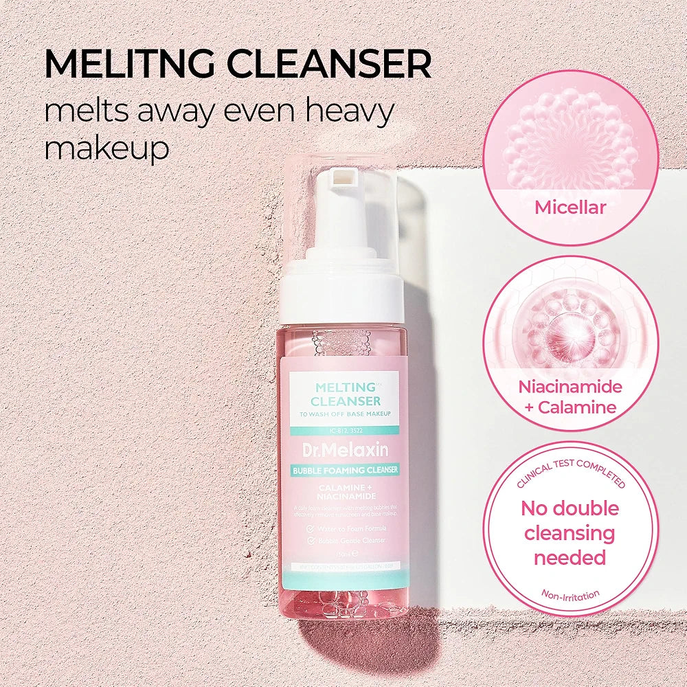 DR.MELAXIN BUBBLE FOAMING CLEANSING CALAMINE+ NIACINAMIDE 150ML