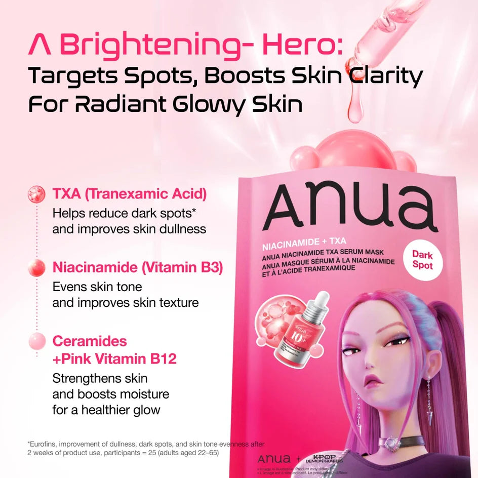 ANUA × KPOP DEMON HUNTERS NIACINAMID TXA SERUM MASK 28ML