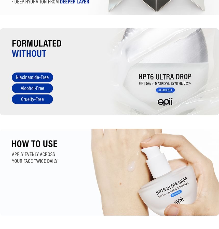 EPII FACE SERUM HPT6 ULTRA DROP 5%  RESILIENCE 30ML