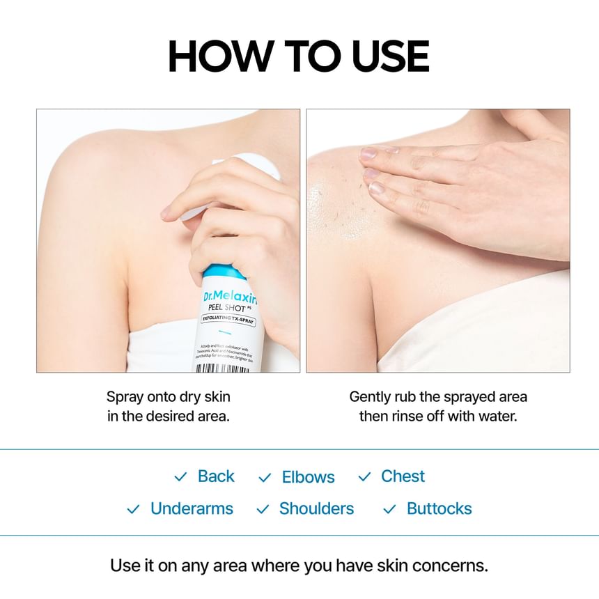 DR.MELAXIN PEEL SHOT EXFOLIATING TX-SPRAY 200ML