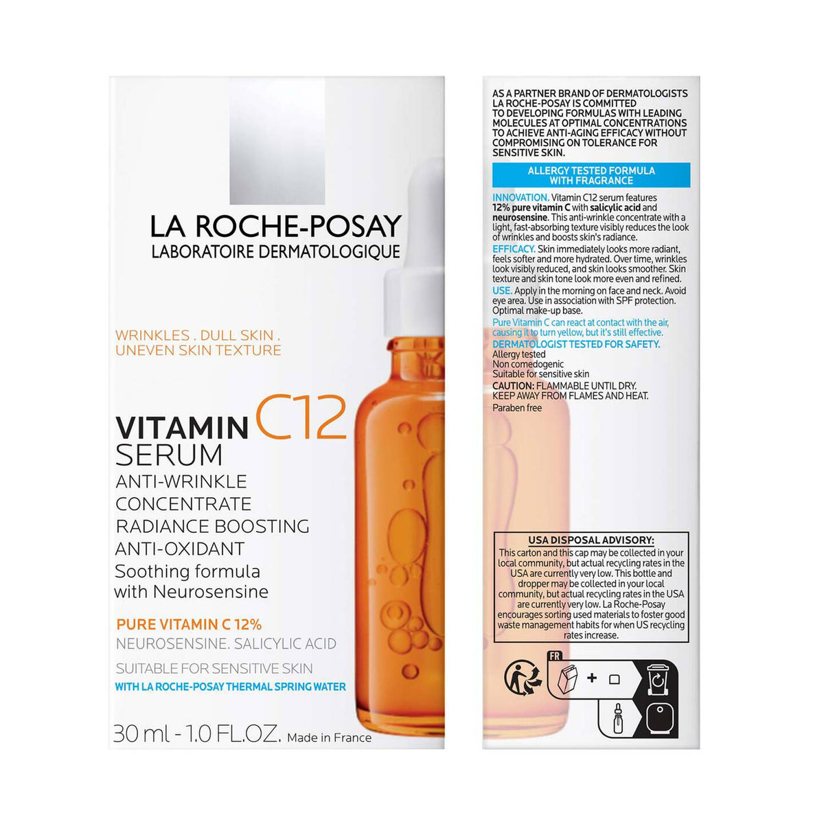 LA ROCHE POSAY PURE VITAMIN C12 SÉRUM CONCENTRÉ  30ML