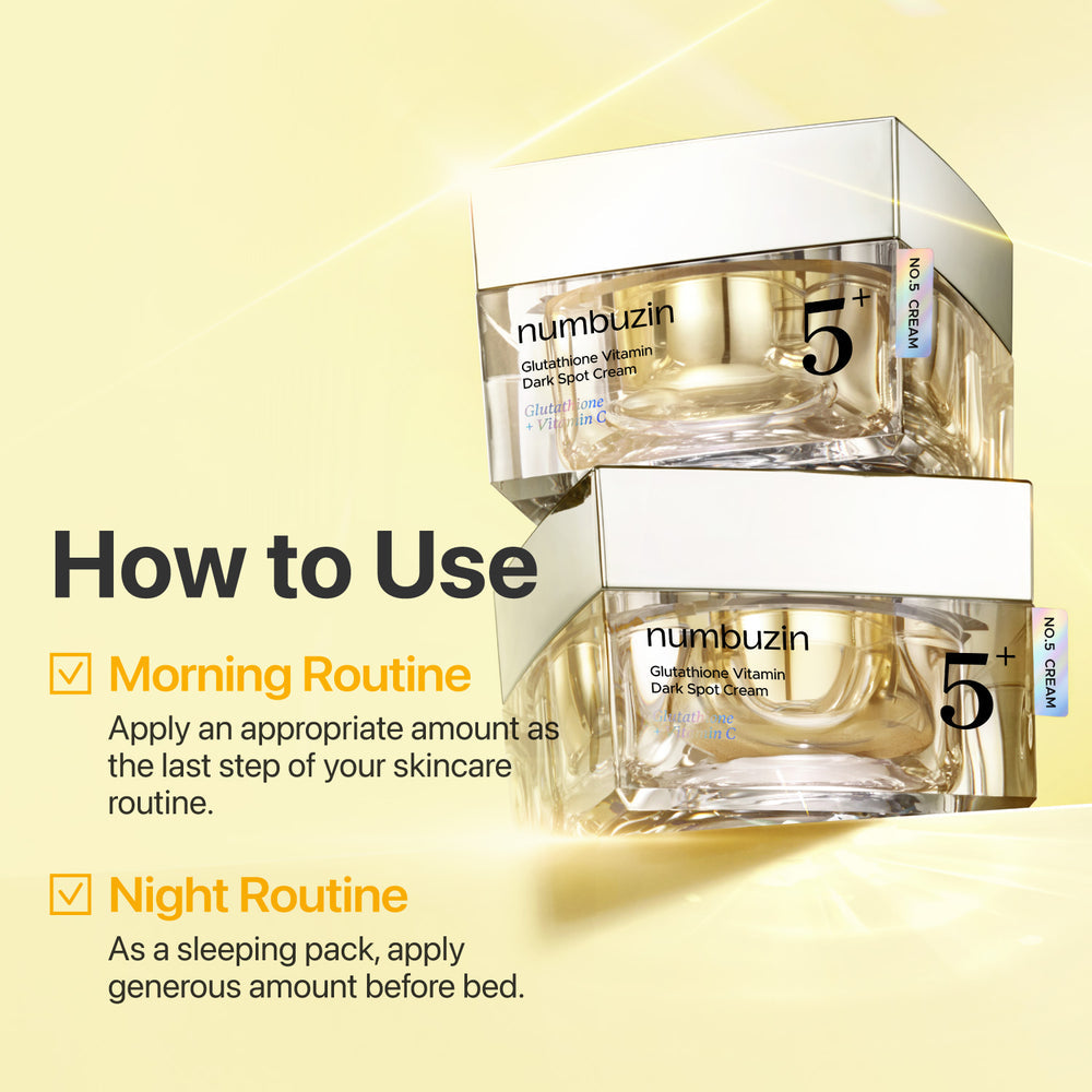 NUMBUZIN NO.5 GLUTATHIONE VITAMIN DARK SPOT CREAM + VITAMIN C 50ML