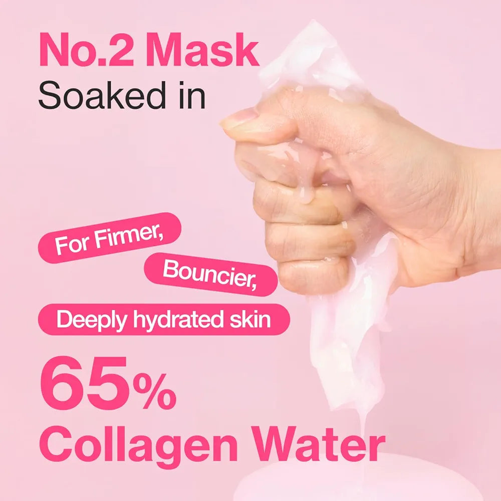 NUMBUZIN NO 2 ROSE PDRN COLLAGEN PLUMPING SHEET MASK 33ML