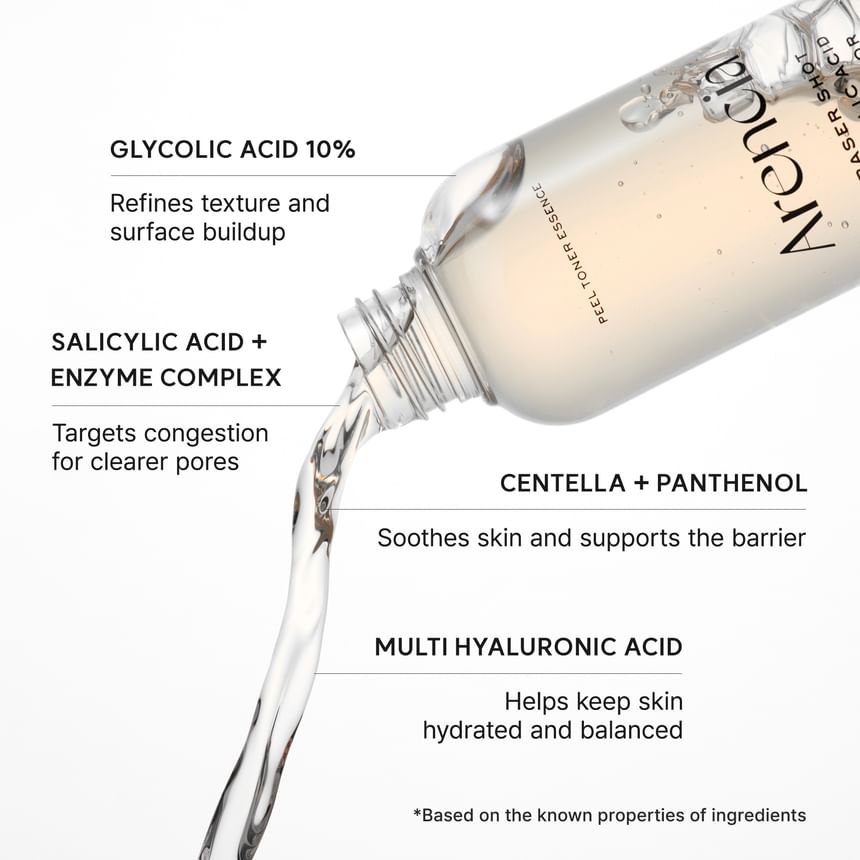ARENCIA ERASER SHOT GLYCOLIC ACID EXFOLIATOR PEEL TONER ESSENCE 200 ML