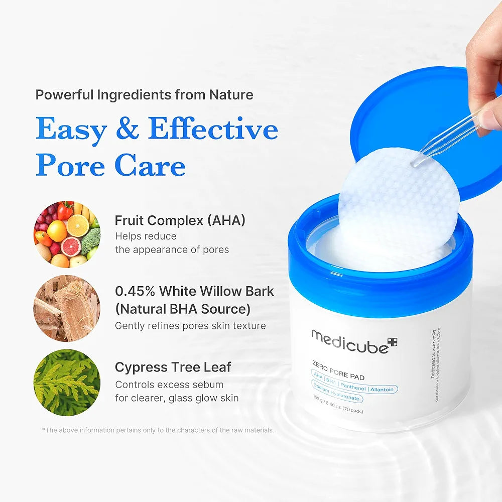 MEDICUBE ZERO PORE PAD 155G/ 70 PADS