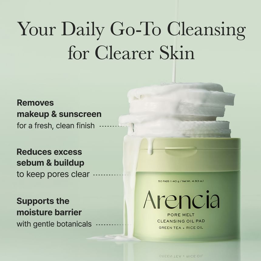 ARENCIA CLEANSING OIL PADS 50 PADS 140G