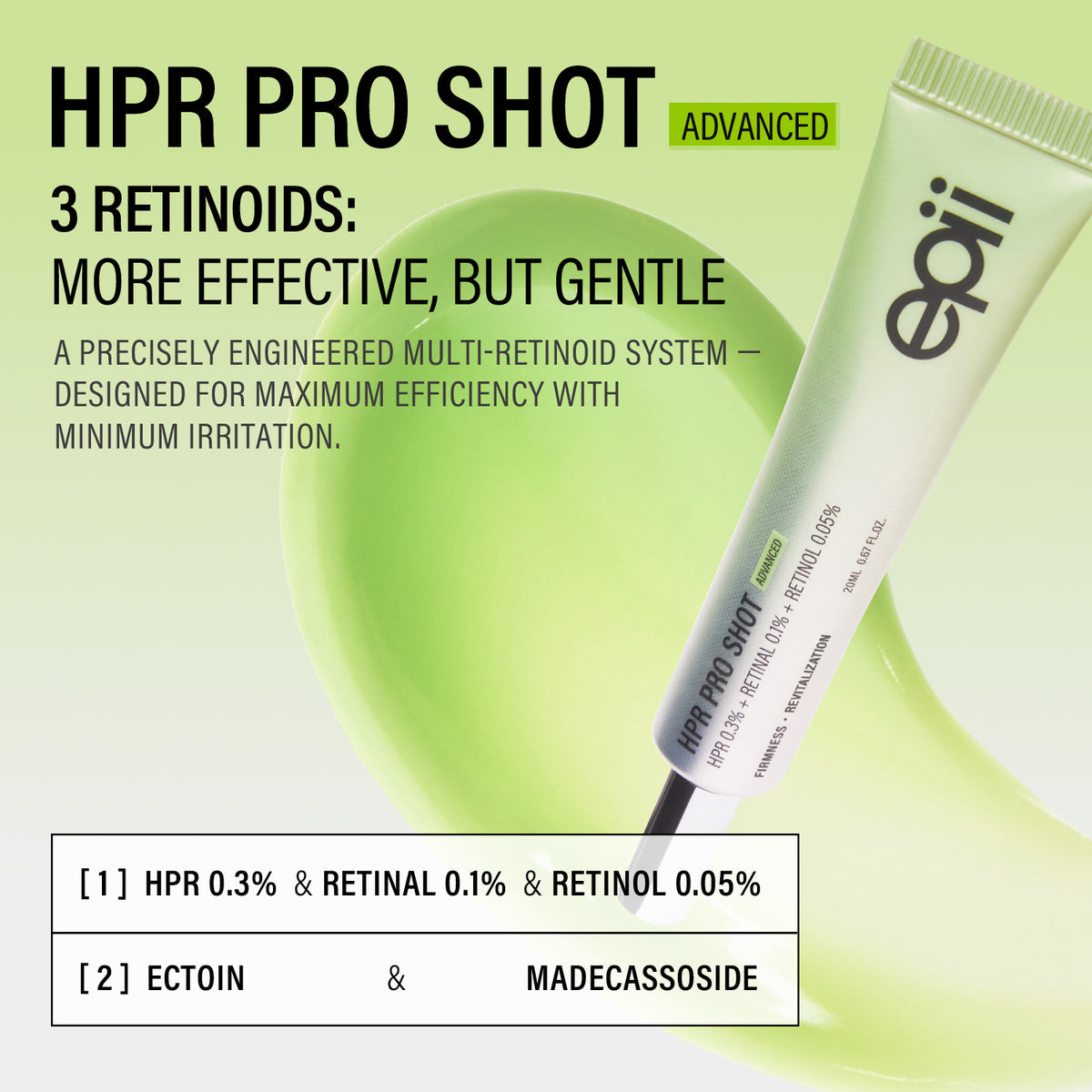 EPII HPR PRO SHOT (HPR 0.3%+ RETINAL 0.1% + RETINOL 0.05%) 20 ML