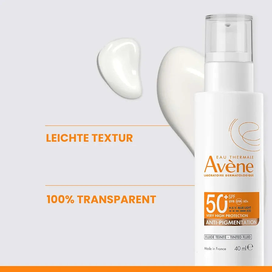 AVÈNE TINTED FLUID VERY HIGH PROTECTION SPF50 ANTI-PIGMENTATION 40ML