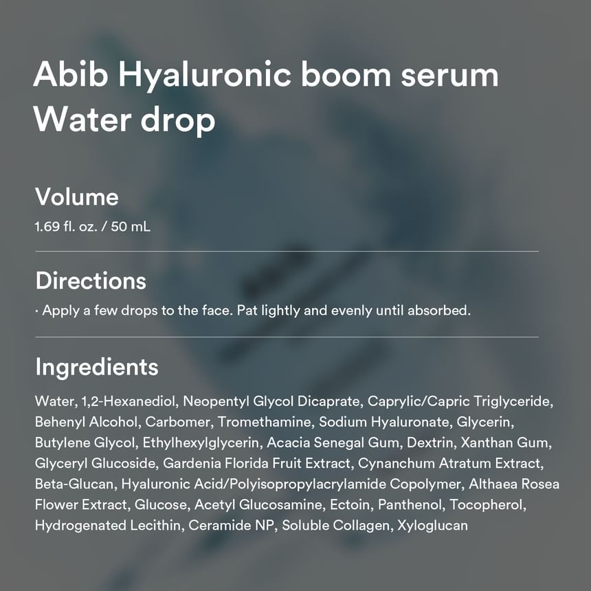 ABIB HYALURONIC BOOM SERUM WATER DROP 50ML