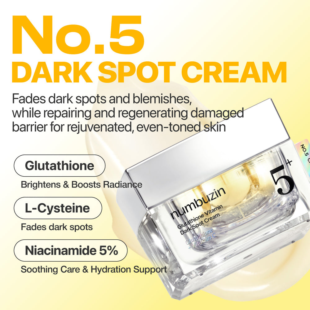 NUMBUZIN NO.5 GLUTATHIONE VITAMIN DARK SPOT CREAM + VITAMIN C 50ML