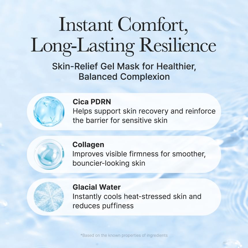 ARENCIA COOLING AND HYDRATING BLUE COLLAGEN CRYO JELLO MASK PDRN+ COLLAGEN+ GLACIAL WATER 35 G