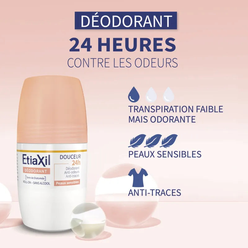 ETIAXIL DÉODORANT DOUCEUR 24H ( PEAUX SENSIBLES)50ML