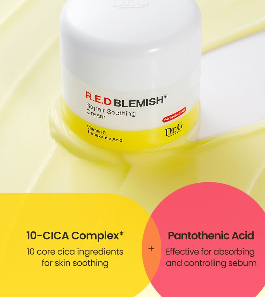 DR.G RED BLEMISH REPAIR SOOTHING CREAM VITAMIN C + TRANEXAMIC ACID 50ML