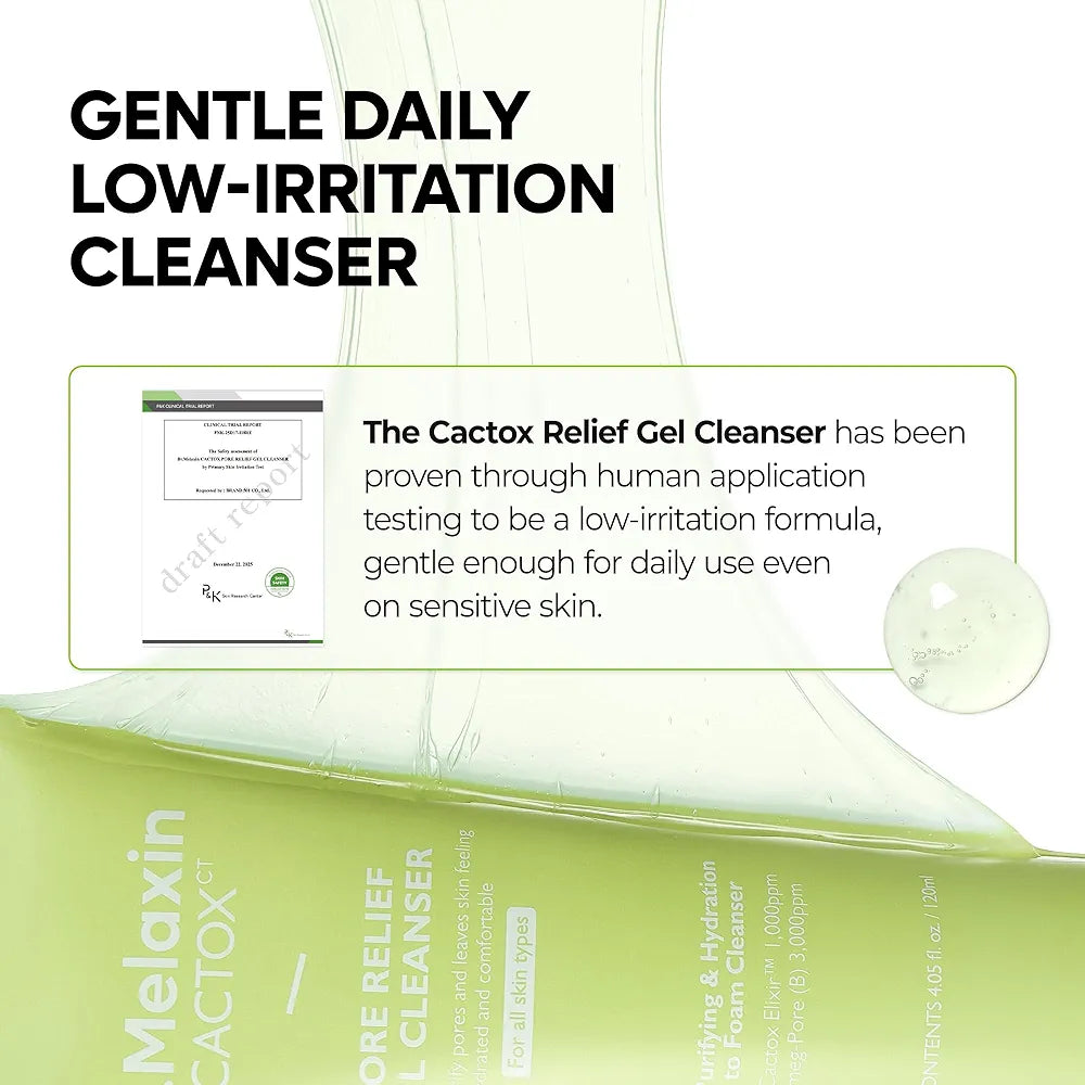 DR.MELAXIN CACTOX PORE RELIEF GEL CLEANSER 120ML