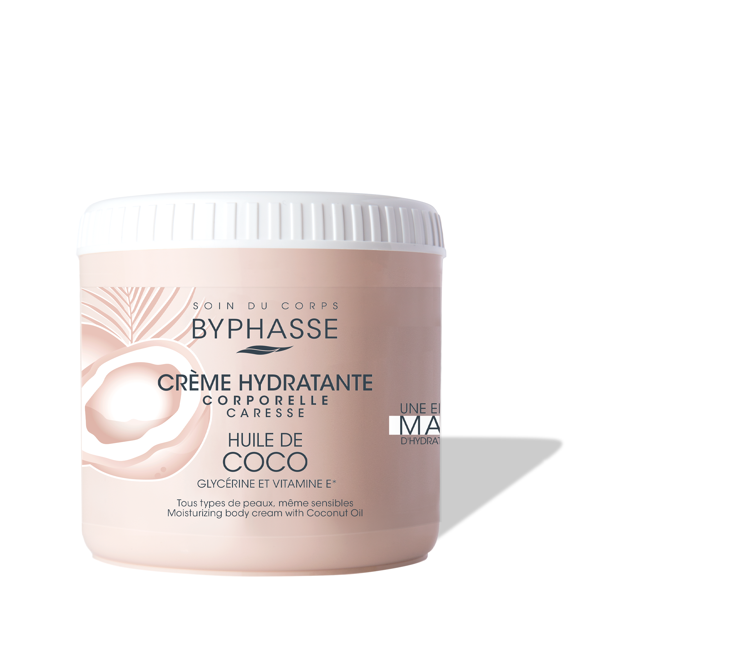 BYPHASSE CRÈME HYDRATANTE CORPORELLE CARESSE HUILE DE COCO 500 ML