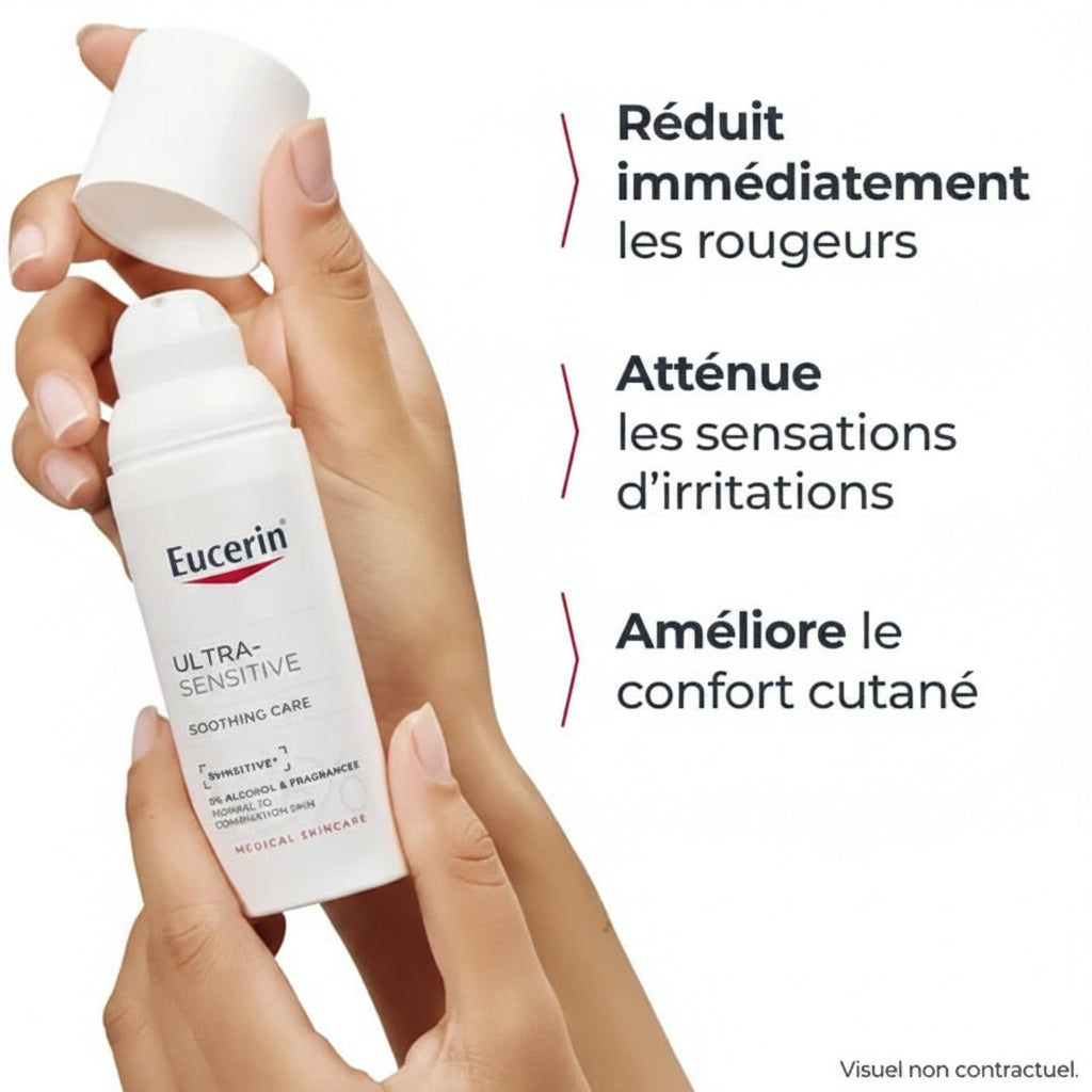 EUCERIN ULTRA SENSITIVE SOINS APAISANT POUR PEAU NORMAL À MIXTE 50ML