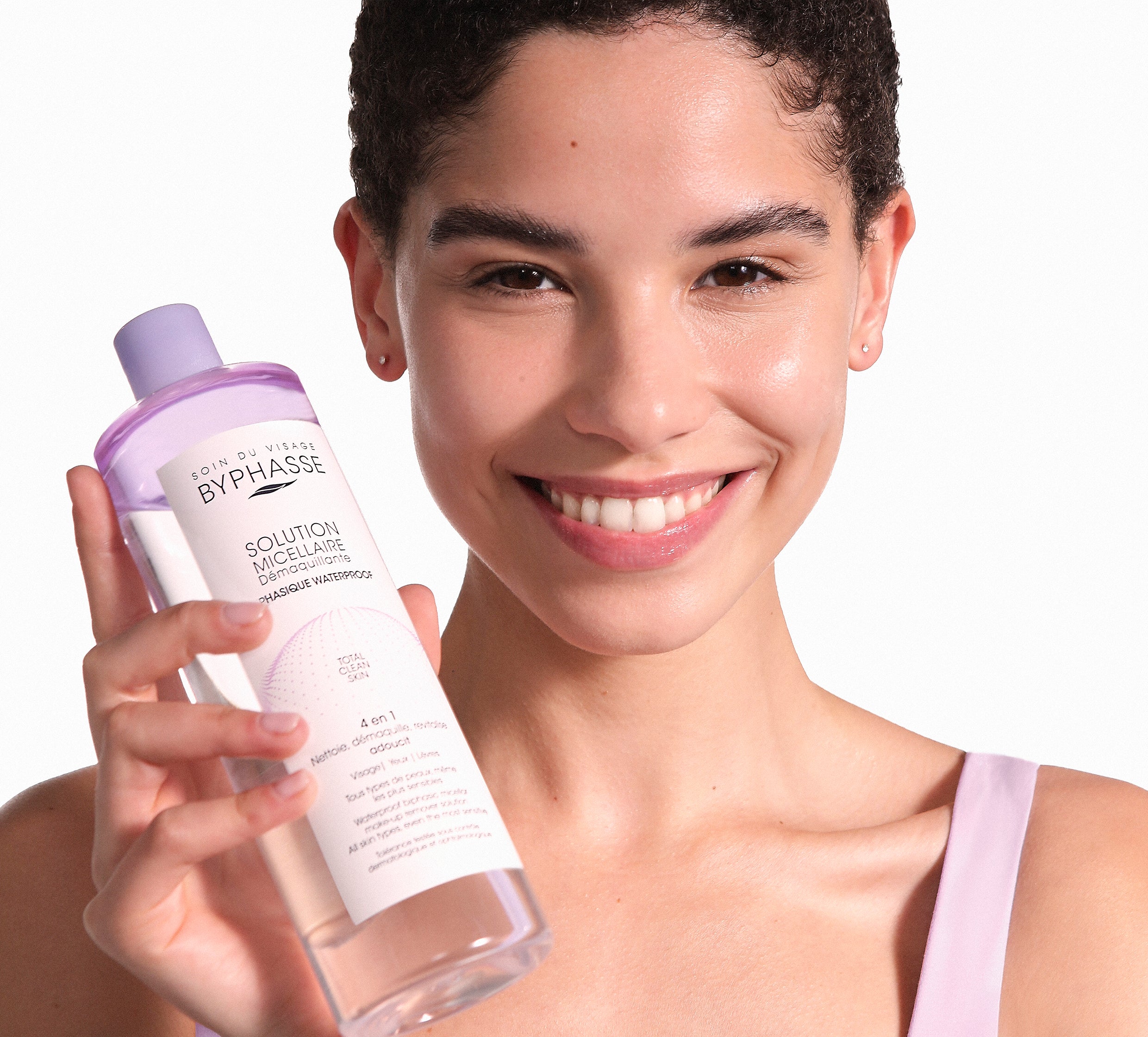 BYPHASSE SOLUTION MICELLAIRE DÉMAQUILLANTE WATERPROOF 4EN1 500ML
