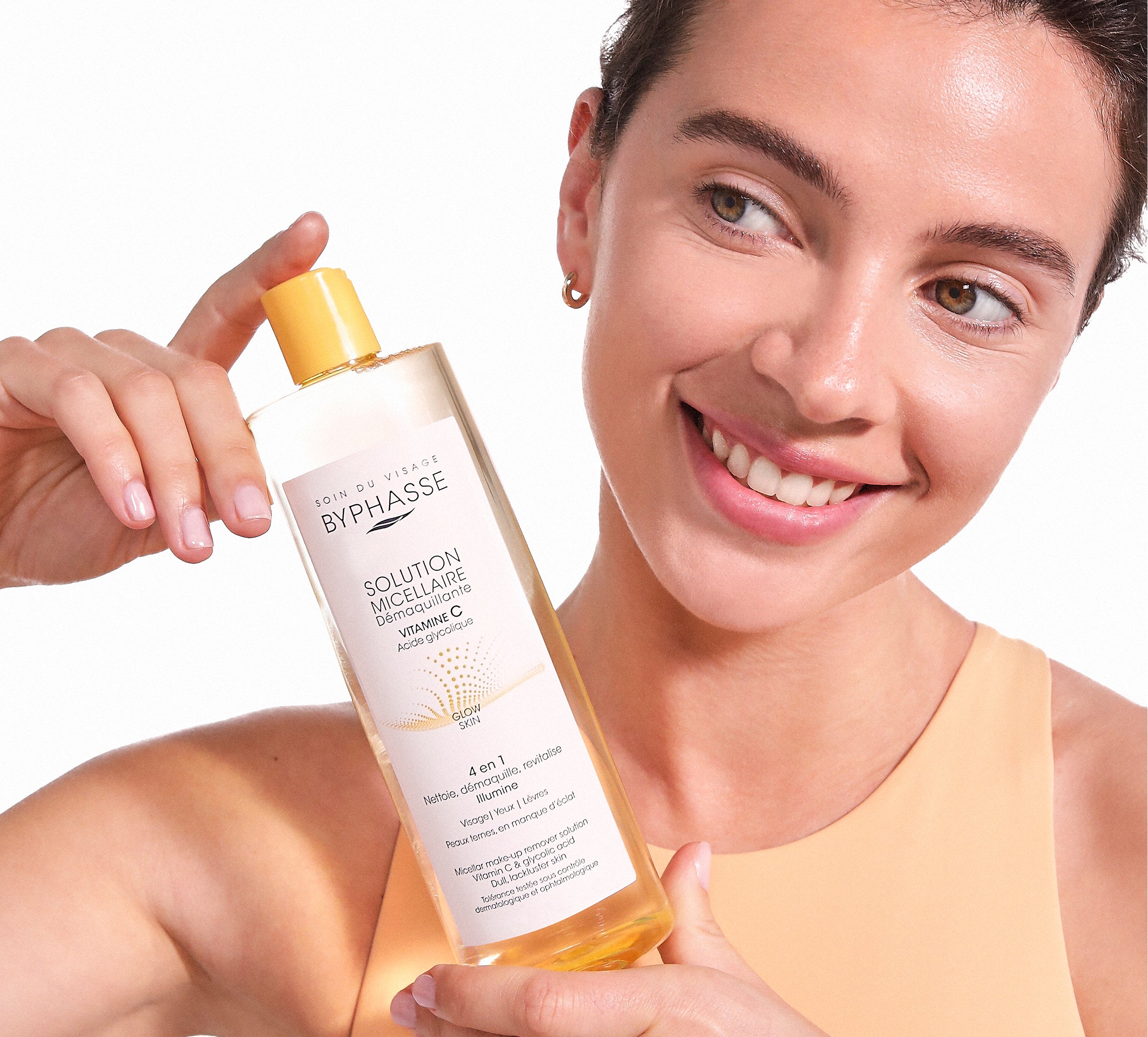 BYPHASS SOLUTION MICELLAIRE DÉMAQUILLANTE VITAMINE C ACID GLYCOLIQUE