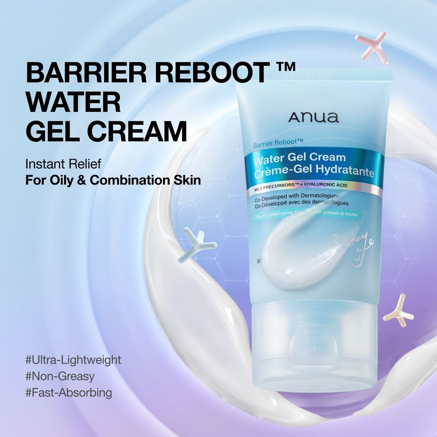 ANUA × KPOP DEMON HUNTERS BARRIER REBOOT WATER GEL CREAM  FOR OILY AND COMBINATION SKIN 50ML