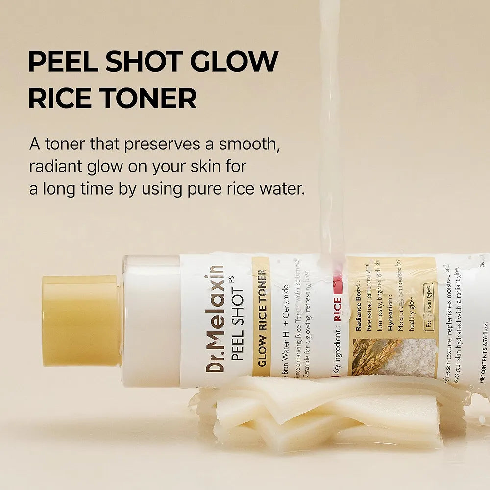 DR.MELAXIN PEEL SHOT GLOW WHITE RICE TONER 200ML