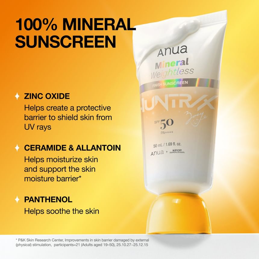 ANUA ×KPOP DEMON HUNTERS MINERAL WEIGHTLESS FINISH SUNSCREEN 50ML
