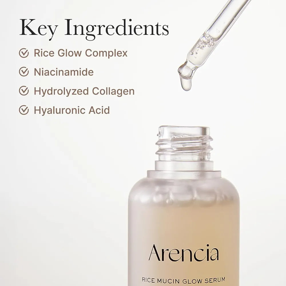 ARENCIA RICE MUCIN GLOW SERUM 30ML