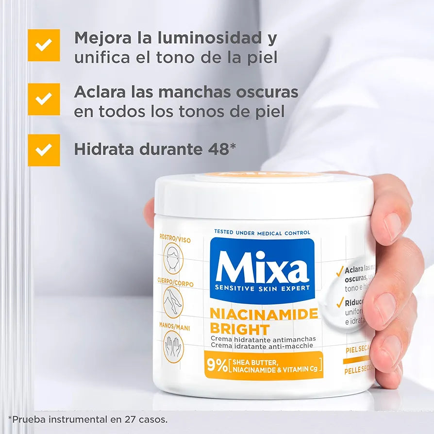 MIXA HYDRATING CREAM NIACINAMID BRIGHT 400ML