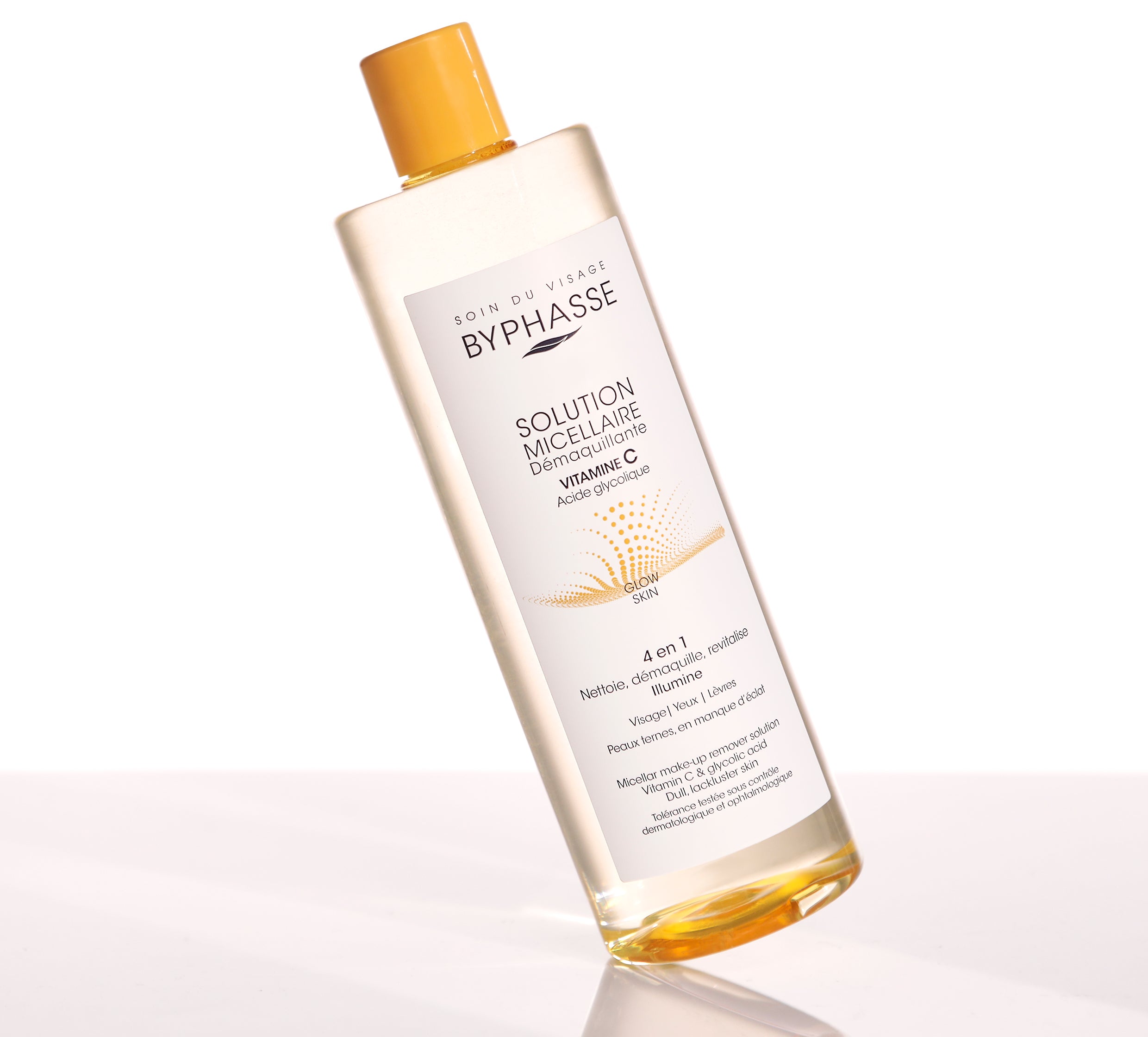 BYPHASS SOLUTION MICELLAIRE DÉMAQUILLANTE VITAMINE C ACID GLYCOLIQUE