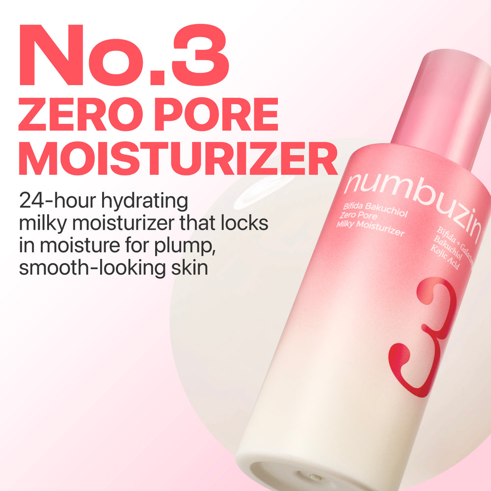NUMBUZIN N°3 BIFIDA BAKUCHIOL ZERO PORE MILKY MOISTURIZER 150 ML