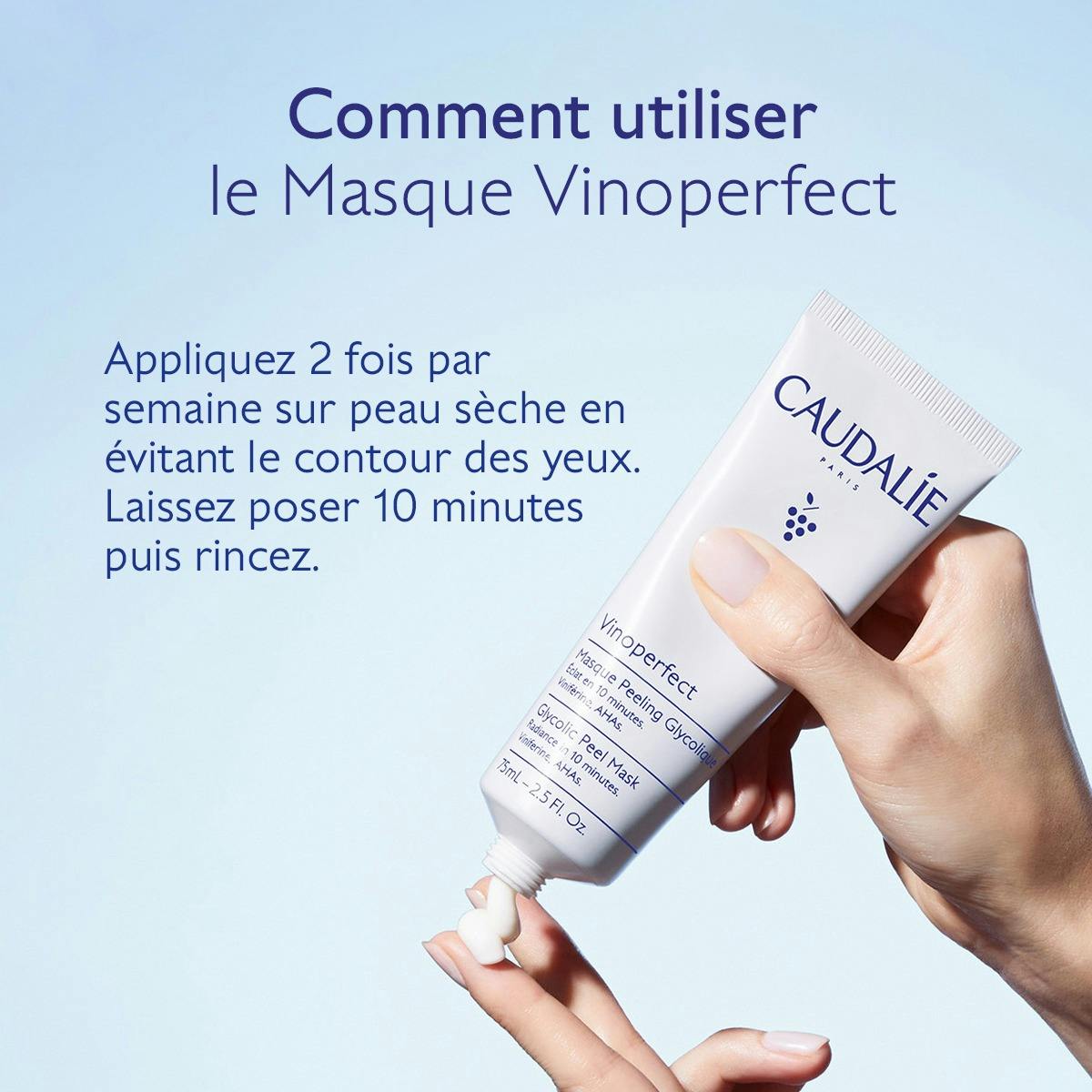 CAUDALIE VINOPERFECT MASQUE PEELING GLYCOLIQUE  75ML