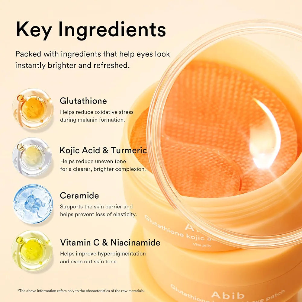ABIB GLUTATHIONE KOJIC ACID AYE PATCH VITA JELLY 90 G 30 PAIRES