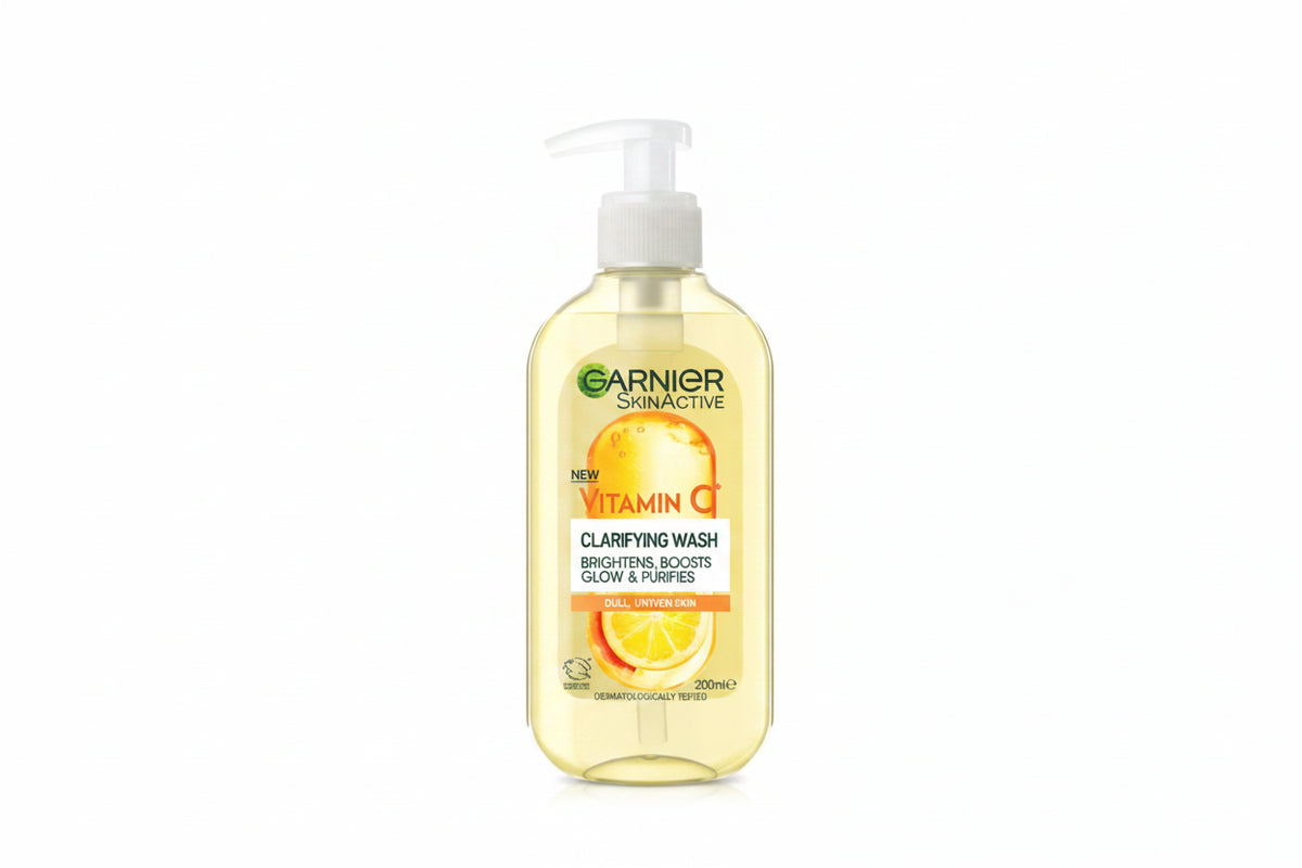 GARNIER VITAMIN C CLARIFYING WASH FOR DULL, UNEVEN SKIN 200ML
