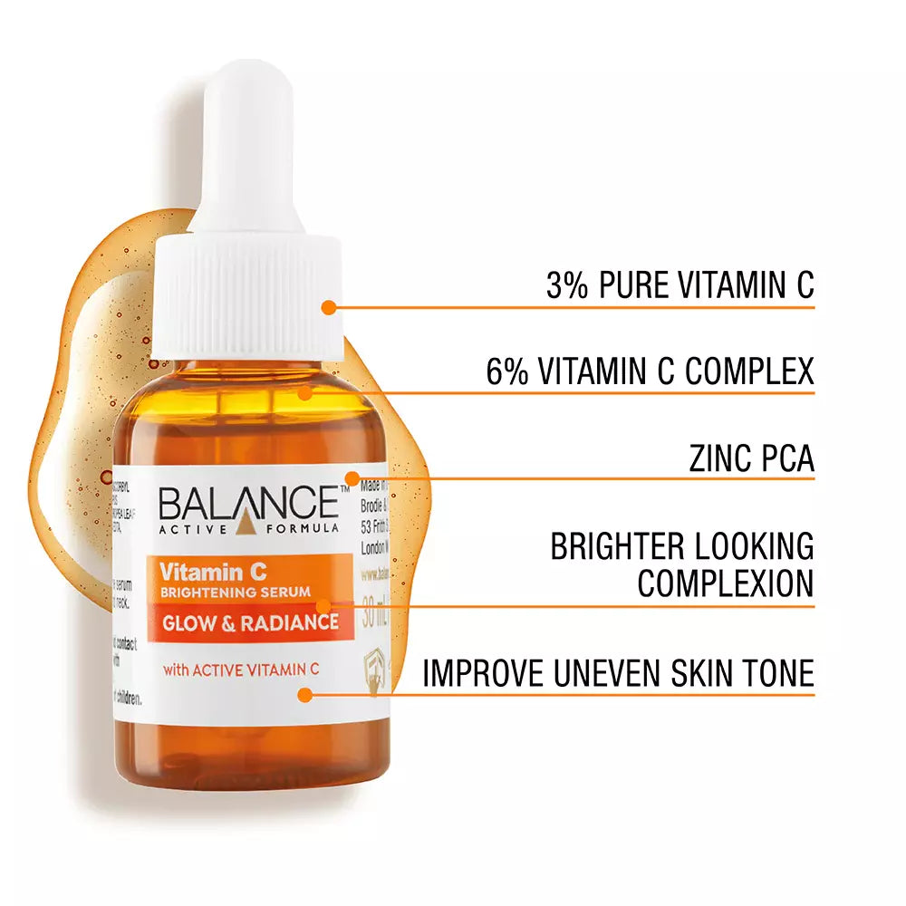 BALANCE ACTIVE FORMULA GLOW & RADIANCE - BRIGHTENING VITAMIN C SERUM 30ML