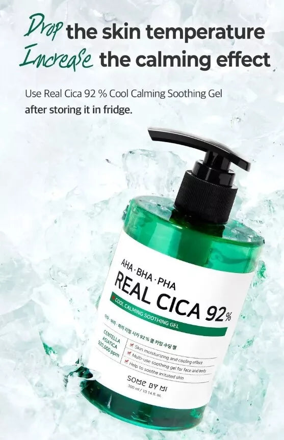 SOME BY MI AHA BHA PHA REAL CICA 92 % COOL CALMING GEL APAISANT 300 ML