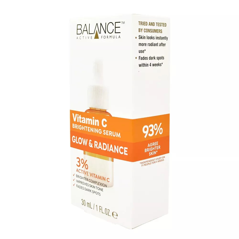 BALANCE ACTIVE FORMULA GLOW & RADIANCE - BRIGHTENING VITAMIN C SERUM 30ML