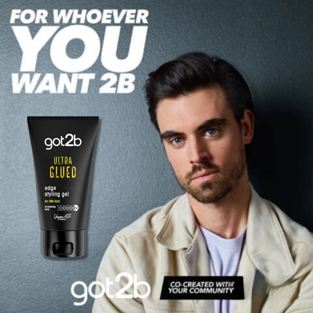 SCHWARZKOPF GOT2B ULTRE GLUED EDGE STYLING GEL FOR 48H HOLD (150ML)