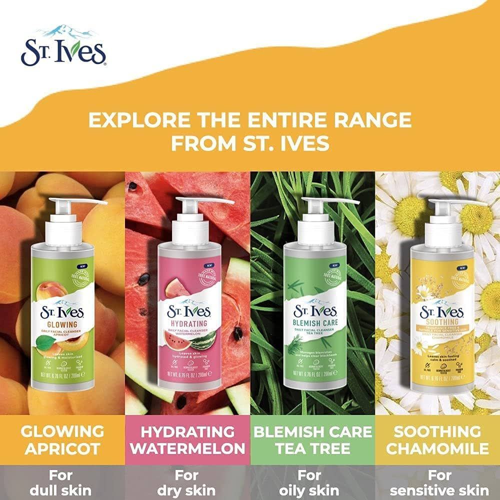ST IVES NETTOYANT VISAGE HYDRATANT PASTÈQUE 200 ML ( PEAU SÈCHE )