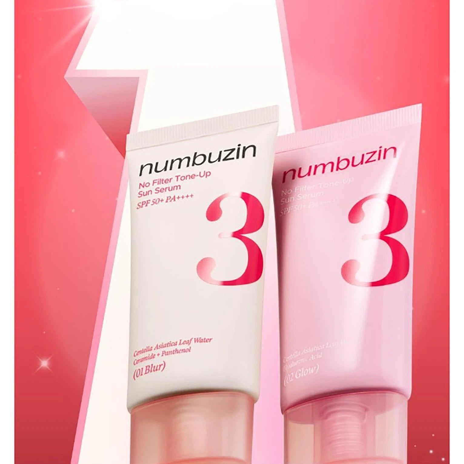 NUMBUZIN N3 NO FILTER TONE-UP SUN SERUM SPF50+ PA++++ (02 GLOW ) 50 ML